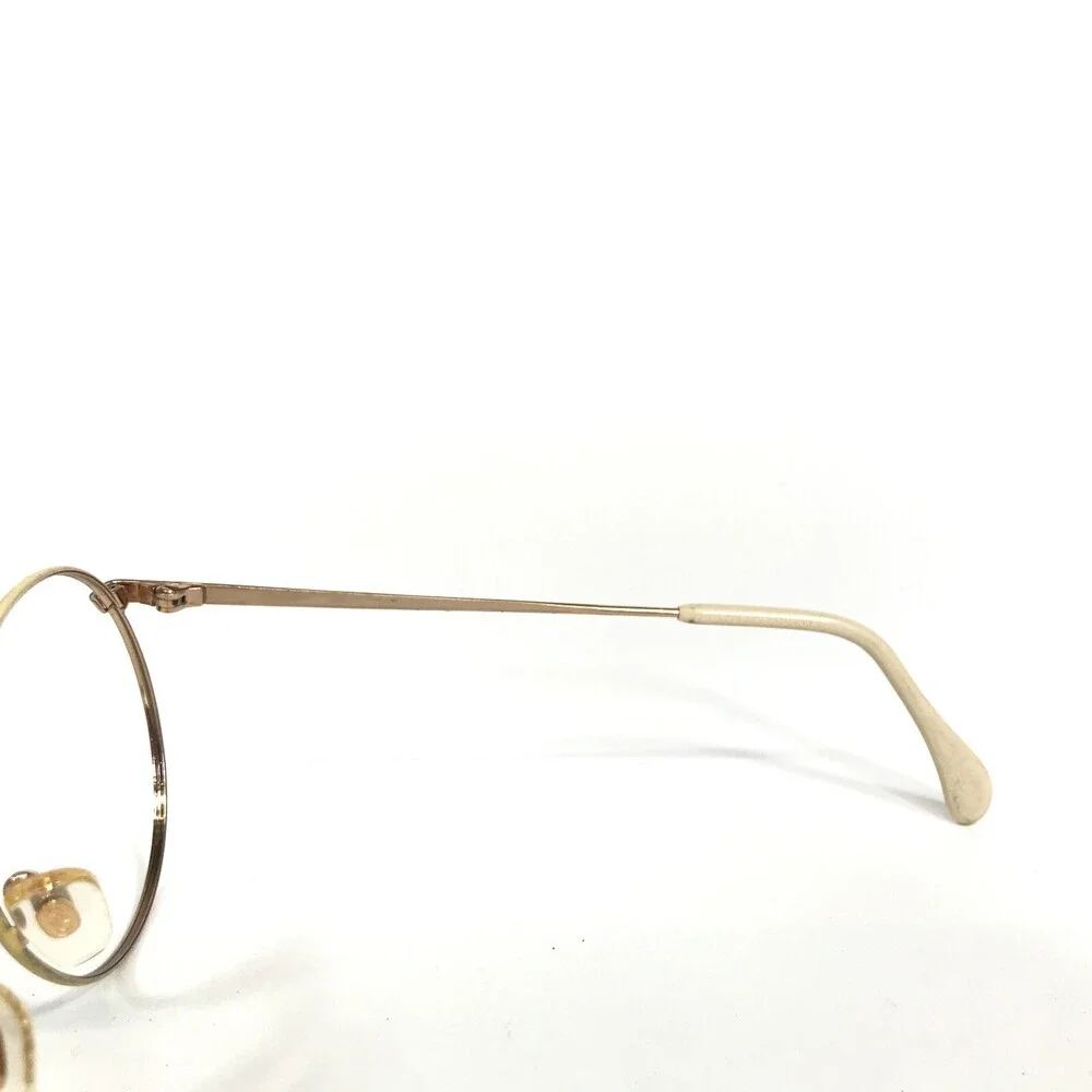 Metzler Eyeglasses Frames 088 0812 Light Blue Gold Round Full Rim 55-19-140